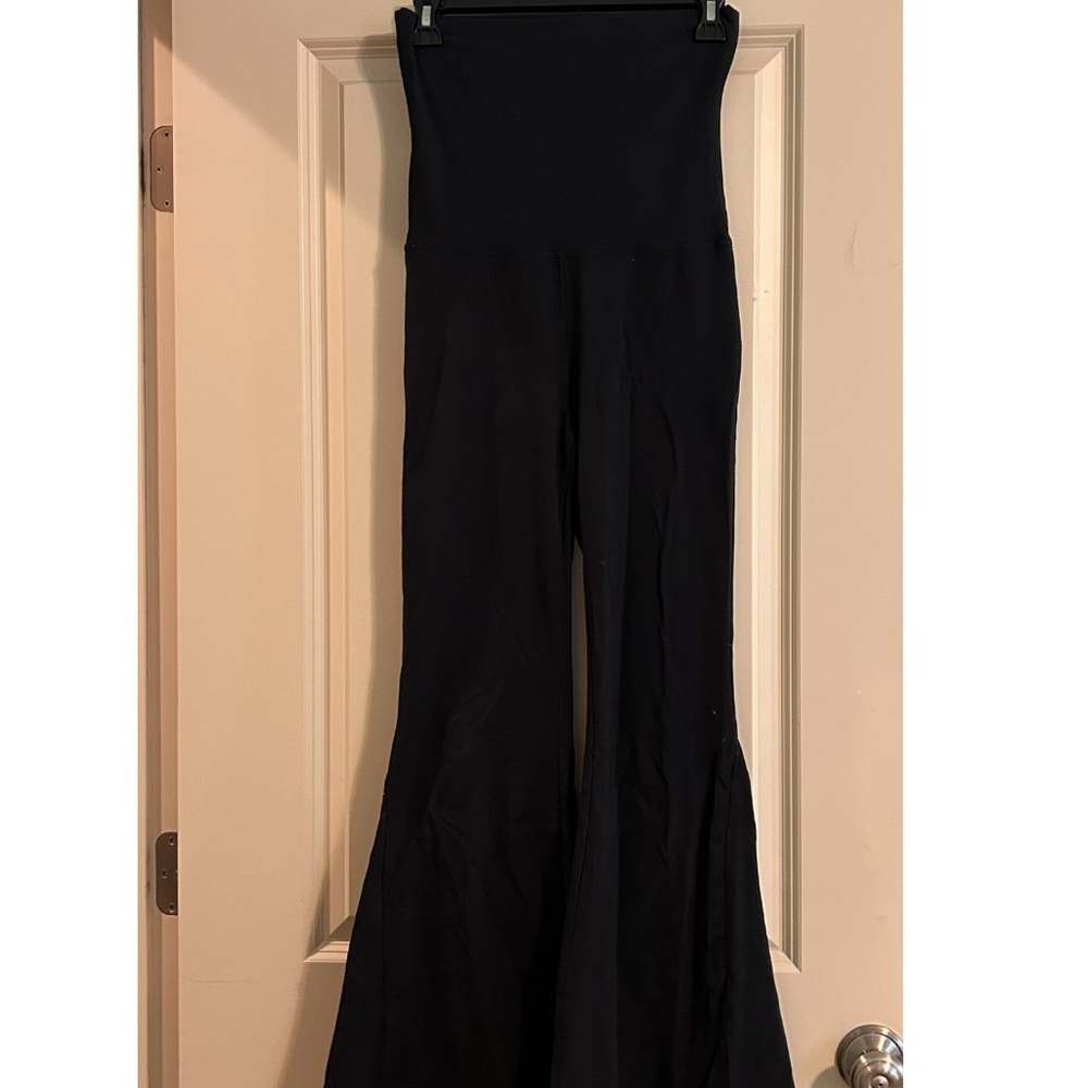 Aerie Black Flare Jumpsuit